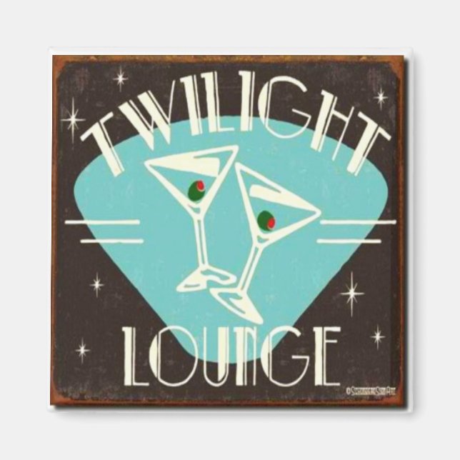 Vintages Magnet "Twilight Lounge" (Vorne)