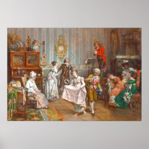 Vintages Malkunstposter Poster