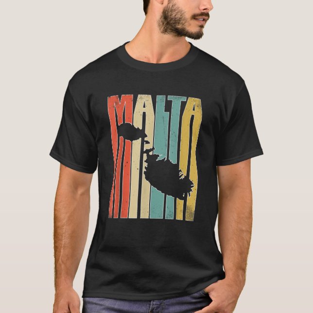 Vintages Malta T-Shirt (Vorderseite)