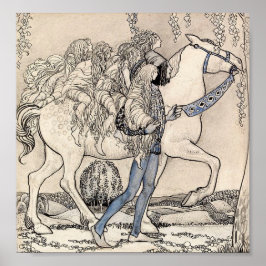 Vintages Märchen Buch Illustration Poster