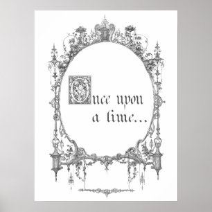Vintages Märchen-Buchcover-Poster Poster