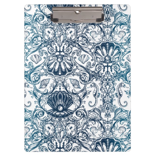 Vintages Marinemuster Klemmbrett (Vorderseite)