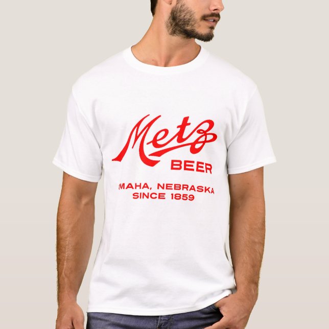 Vintages Metz-Bier-Shirt T-Shirt (Vorderseite)