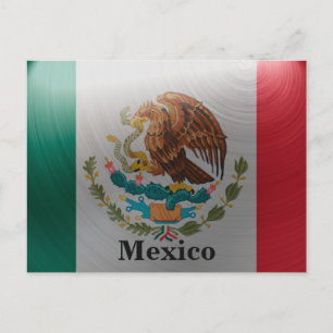 Vintages Mexiko Flaggenreise Tourismus Postkarte
