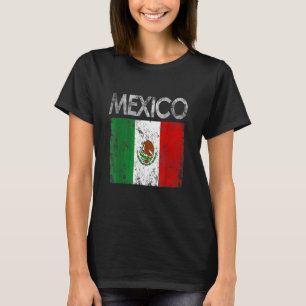 Vintages Mexiko - Mexikanischer Flaggenstolz T-Shirt
