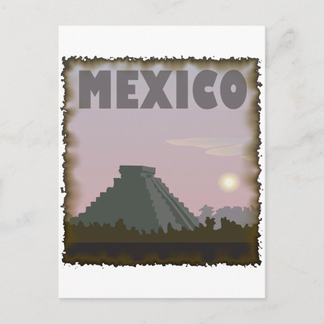 Vintages Mexiko Postkarte (Vorderseite)