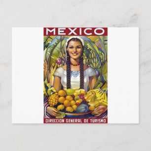 Vintages Mexiko Reisewerbung Postkarte