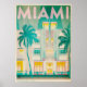 Vintages Miami, Ocean Drive Travel Poster (Vorne)