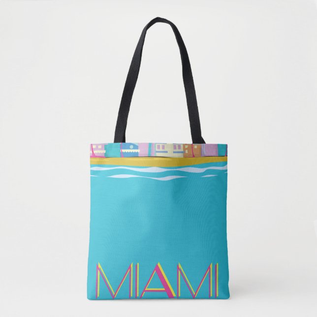 Vintages Miami Travel Poster der 1980er Jahre Tasche (Vorderseite)