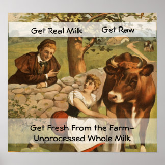 Vintages Milchposter Poster