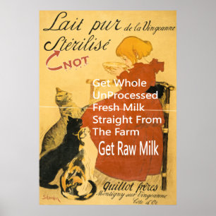 Vintages Milchposter Poster