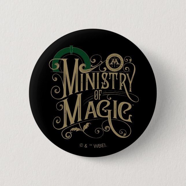 Vintages MINISTERIUM FÜR MAGIC™ Graphic Button (Vorderseite)