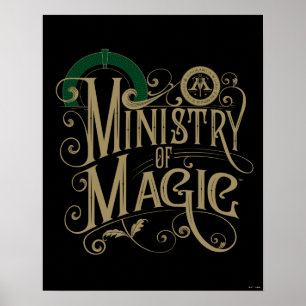 Vintages MINISTERIUM FÜR MAGIC™ Graphic Poster