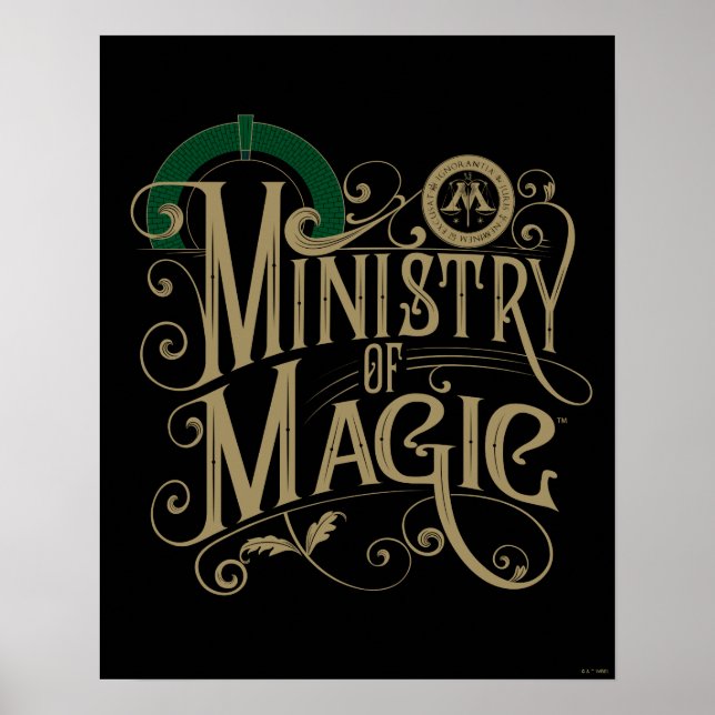 Vintages MINISTERIUM FÜR MAGIC™ Graphic Poster (Vorne)