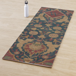 Vintages Mit Monogramm Oriental-Persisches Rotes M Yogamatte