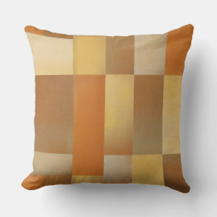 Vintages Mittelalter Moderne Orange Brown Gold Pri Kissen