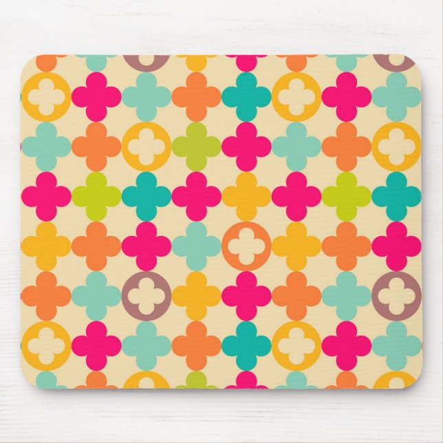 Vintages mittelalterliches Rosettenmuster Mousepad (Vorne)