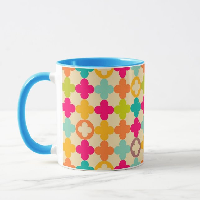Vintages mittelalterliches Rosettenmuster Tasse (Links)