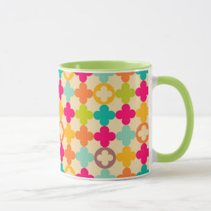 Vintages mittelalterliches Rosettenmuster Tasse
