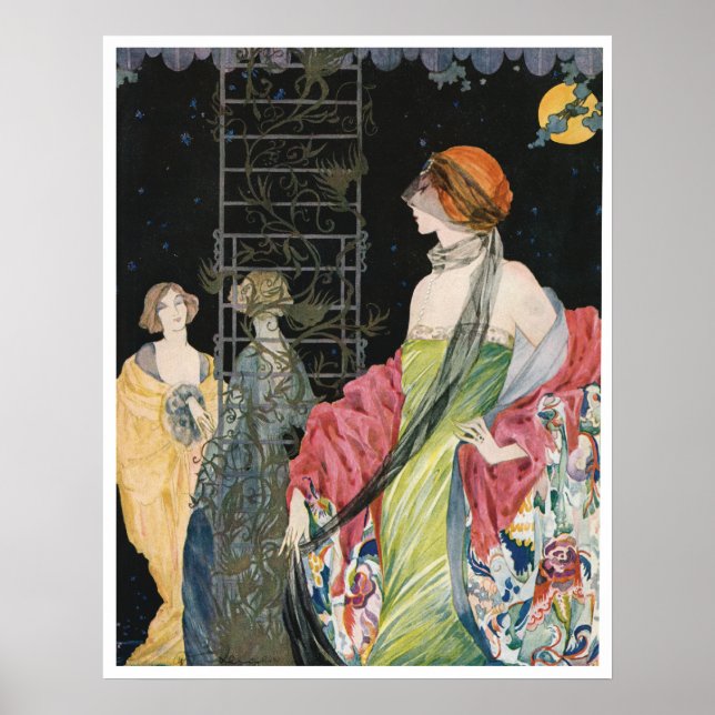 Vintages Mode-Werbeplakat Poster (Vorne)