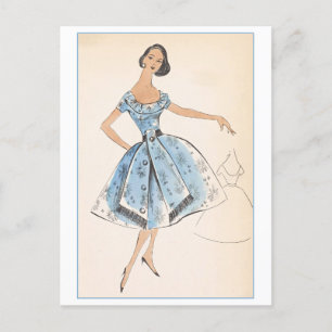 Vintages Modedesign für Kleidung, Creators Studios Postkarte