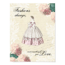 Vintages Modekostenposter