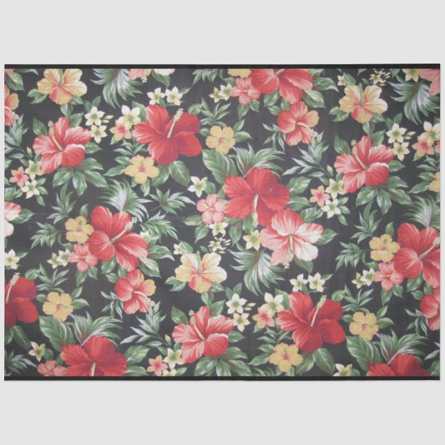 Vintages, modernes, beliebtes Blumengewebe Seidenpapier (Vorderseite)