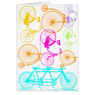 Vintages modernes Bikemodell leuchtendes Neonmuste