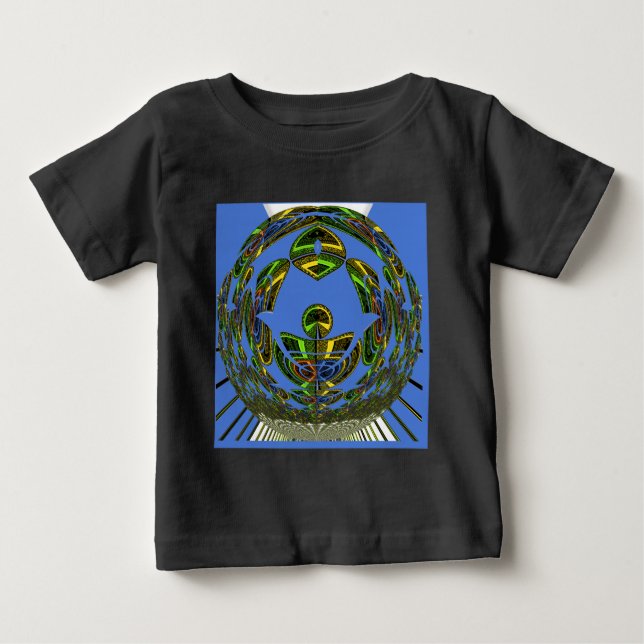 Vintages modernes Motiv Baby T-shirt (Vorderseite)