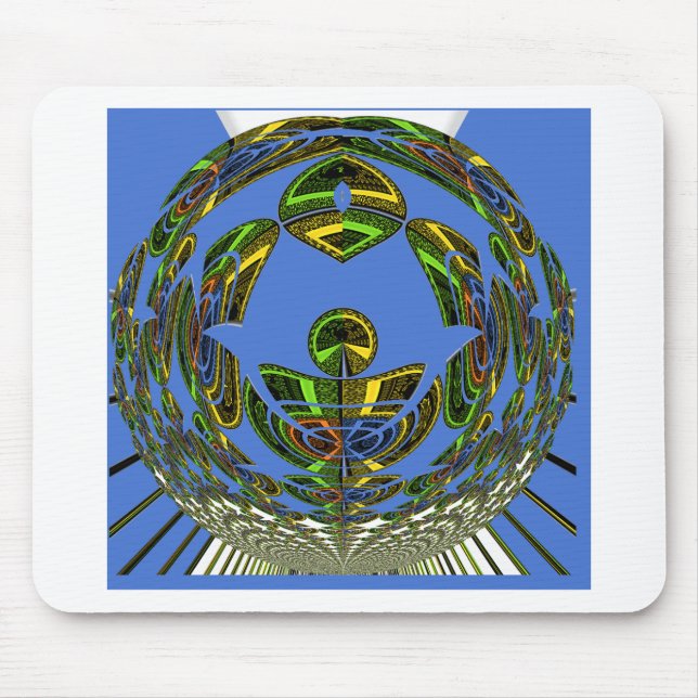 Vintages modernes Motiv Mousepad (Vorne)