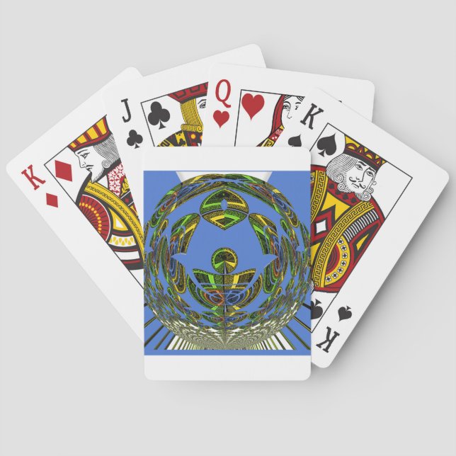 Vintages modernes Motiv Spielkarten (Rückseite)