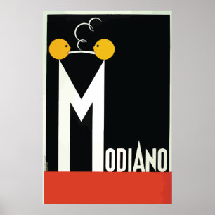 Vintages Modiano Zigarettenpapier Poster