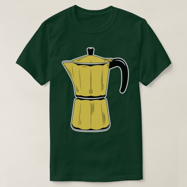 Vintages Moka-Pot-Muster Set T T-Shirt (Design vorne)