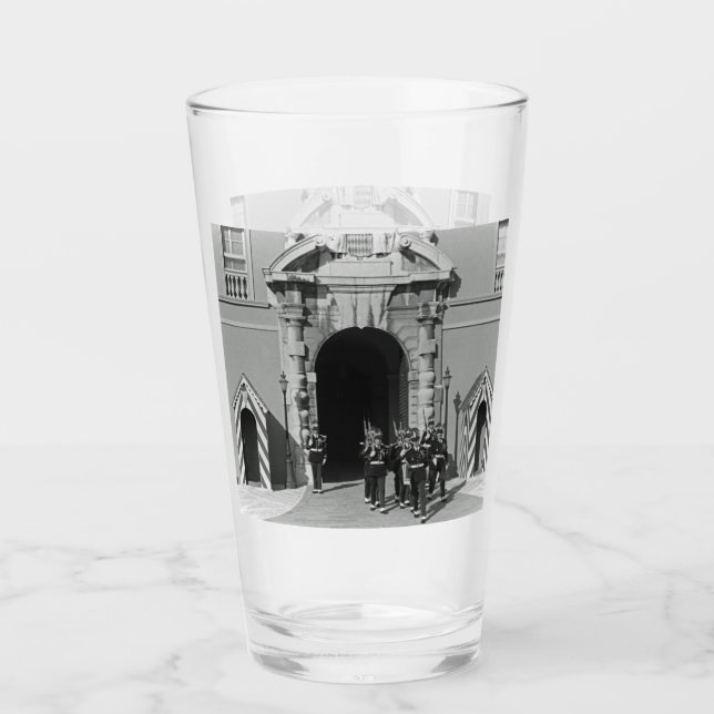 Vintages Monaco Fürstentum Fürstentum Fürstentum Glas (Vorderseite)
