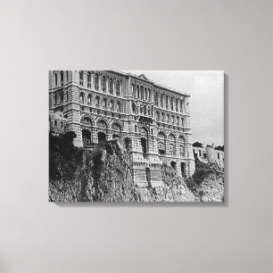 Vintages Monaco Ozeanographisches Museum Leinwanddruck