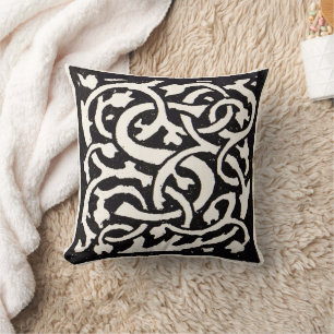 Vintages Monogram S Art Nouveau Kissen