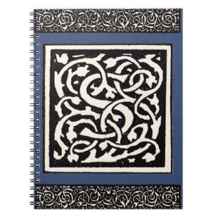 Vintages Monogram S Art Nouveau Notizblock