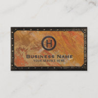 Vintages Monogramm-Bronze-Kupfer