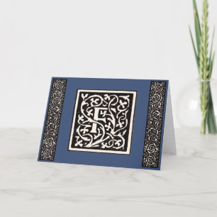 Vintages Monogramm F Art Nouveau