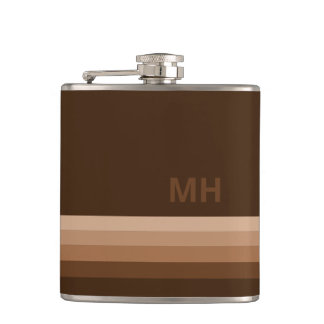 Vintages Monogramm Flachmann