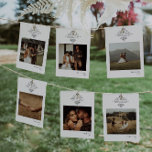 Vintages Monogramm-Foto | TISCHNUMMER<br><div class="desc">Fühlen Sie Ihre eigenen Fotos - denken Sie an Engagement Fotos, Kindheit Fotos, Beziehung Fotos. Diese Tischnummer-Karten sind eine einzigartige Möglichkeit, Ihre Lieblings-Fotos zu präsentieren. Tischnummern verbessern das Aussehen Ihrer Tischdecke und legen die Touch auf Ihren besonderen Tag. Personalisierter Textdruck der Namen oder Zahlen Ihrer Tabellen. Fügen Sie diesem Design...</div>
