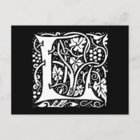 Vintages Monogramm L Art Nouveau