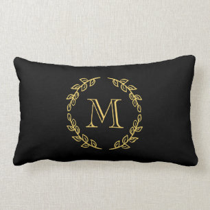 Vintages Monogramm Lendenkissen