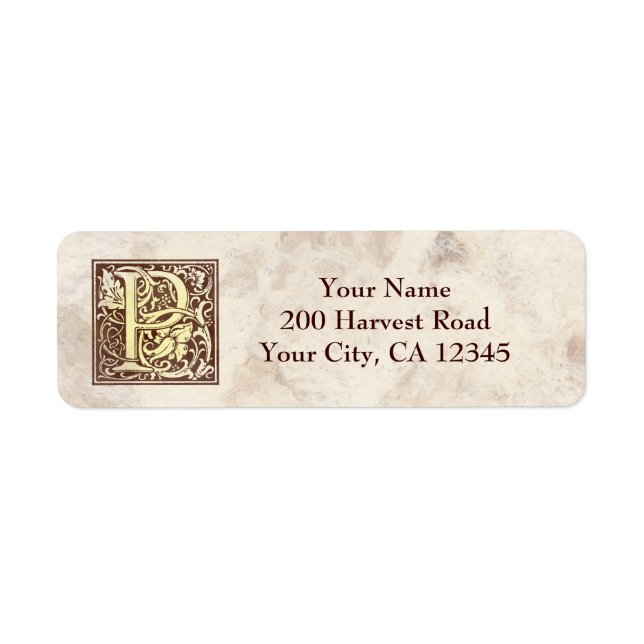 Vintages Monogramm P (Vorne)