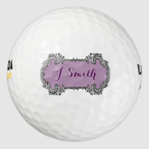 Vintages Monogramm Personalisiertes Golfgeschenk Golfball