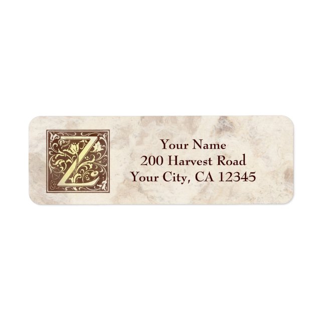 Vintages Monogramm Z (Vorne)
