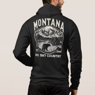 Vintages Montana Big Sky Land Hoodie