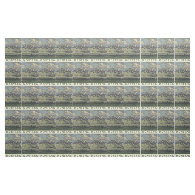 Vintages Montana-Gewebe Stoff (Yard (91,4 cm))