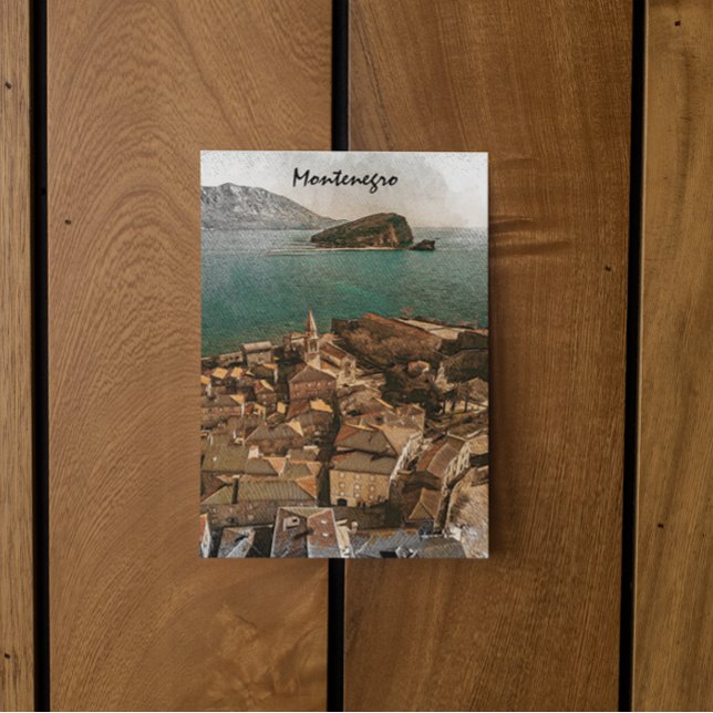 Vintages Montenegro Balkanreisen Postkarte (montenegro balkan travel vintage postcard)