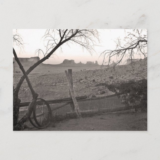 Vintages Monument Tal Foto Postkarte (Vorderseite)